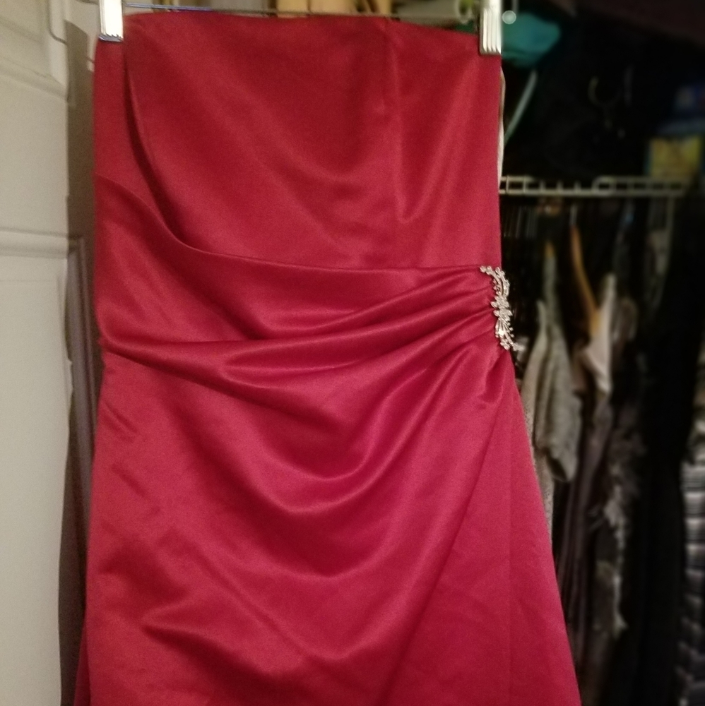 DAVIDS BRIDAL Burgundy Formal